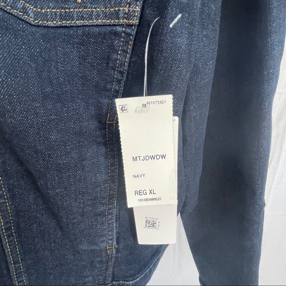 Wrangler Men's Unlined Denim Jacket Brand New XLarge Navy - Picture 6 of 6